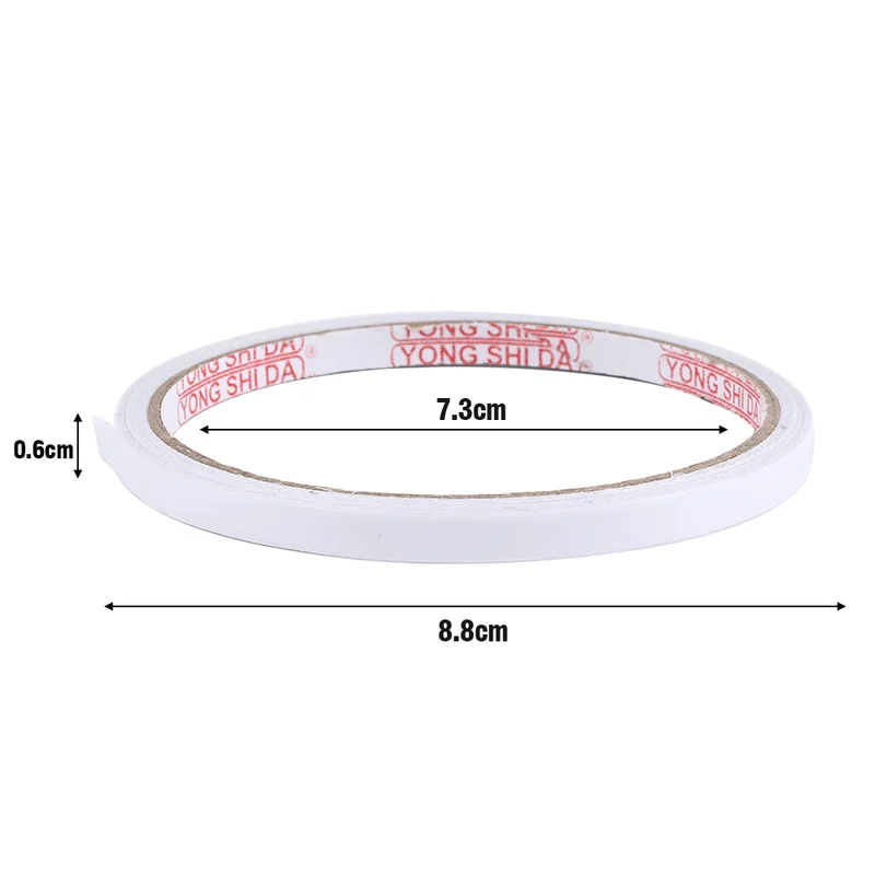 10 Rolls Double Sided Tapes for Gift Wrapping DIY Craft Home Office Stationery Supplies Self-adhesive Strong Double-sided Tape