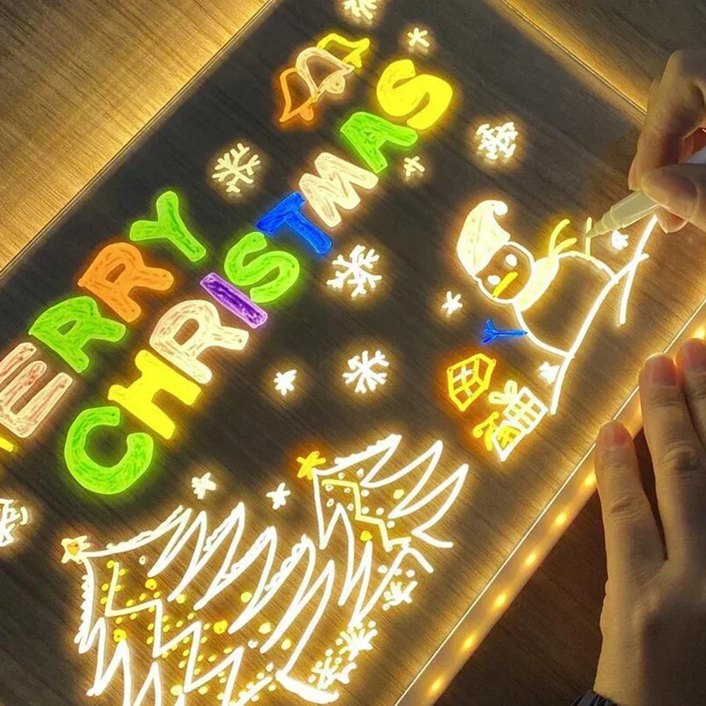 LED 아크릴 드로잉 컬러 필 펜, 레스토랑 활동 몰 카페, 홈 노트 7 바 보드, 쉬운 호텔