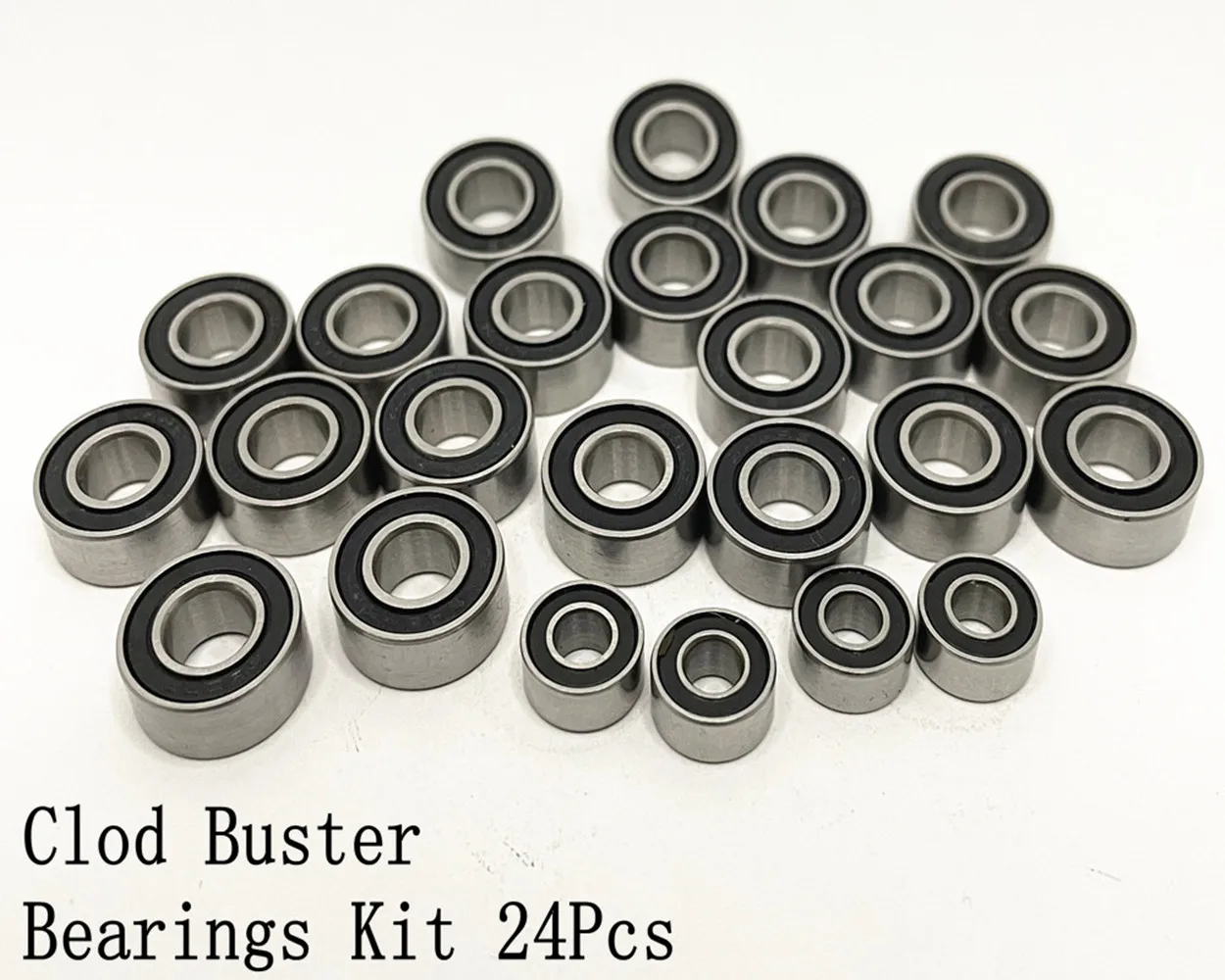 Kit Cuscinetti 24 Pezzi Per Tamiya Clod Buster Super Clod Buster & Bullhead