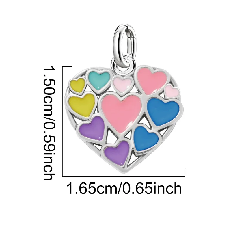 Verstellbare 925 Sterling Silber Vintage Anhänger Stern Mond Turm Charms Perlen Passend für Original Armband Armreif Halskette DIY Schmuck – Detail 18