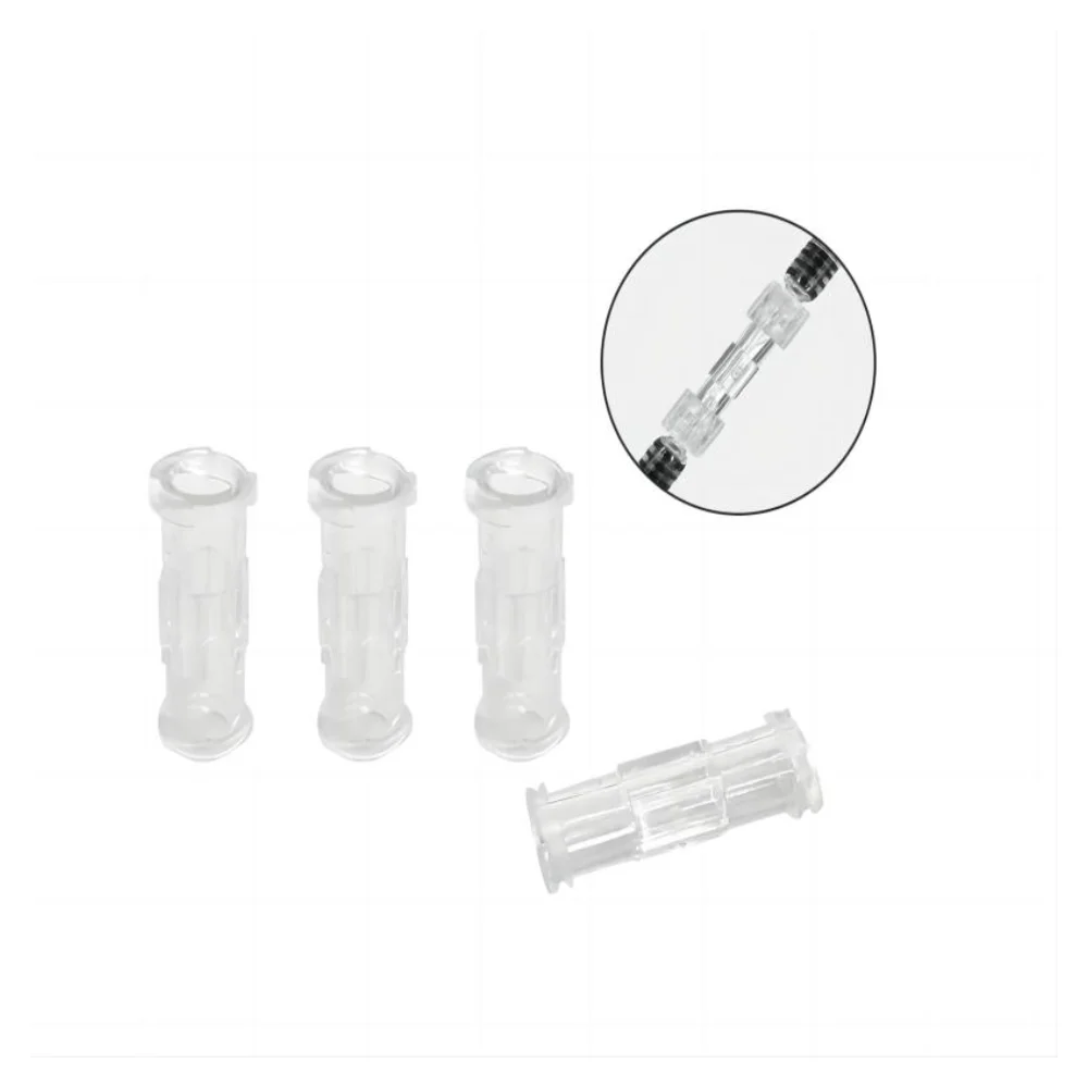 100pcs/lot Leak Proof Double Helix Medical Sterile Luer Lock Adapter Transparent Plastic Syringe Connector