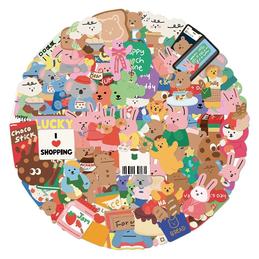 100PCS Cartoon Stickers DIY Kids Toys Decals for Loptop Notebook Skateboard Phone Waterproof