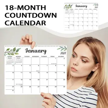 Calendario da parete 2027, agenda mensile dal gennaio 2026 al giugno 2027, per la pianificazione quotidiana, calendario impermeabile da appendere