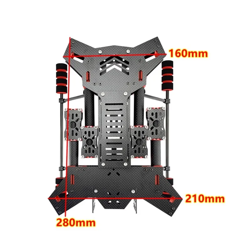 Kit châssis drone H450 H680 assemblé, fibre carbone 3K, prêt pour montage