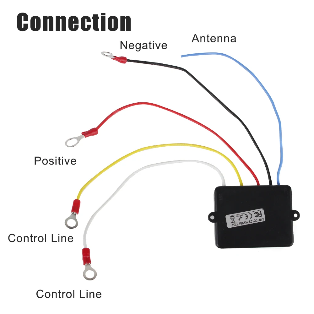 24V 12V Wireless Winch Remote Controller System for Jeep Off Road 4x4 ATV Truck Car