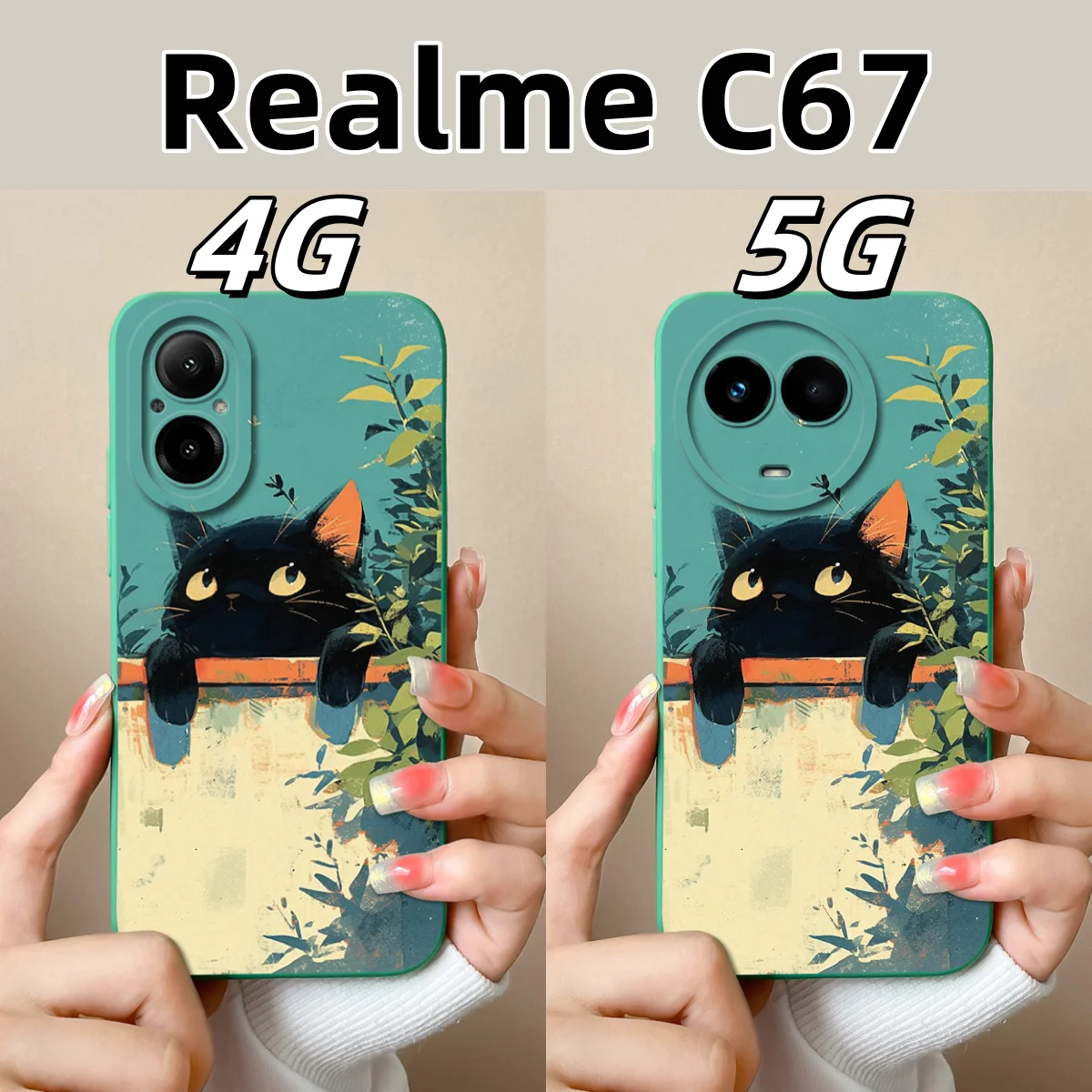 Cool Sweet Soft Liquid Silicone High-Quality Anti-Drop Phone Case - Back Cover Protection