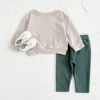 Spring Autumn Baby Hoodie Sets Boy Infant Pullover and Pants 2Pcs Girl Toddler Sweatshirt Suit Baby Clothes Kid's Outfit 0-3Y 5