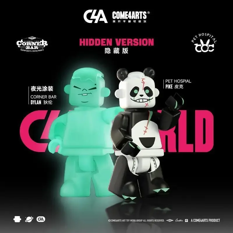 Hot Come4Arts Ciondolo Blind Box Building Block Man Garage Kit Fashion Play Doll Decorazione Borsa Per Cellulare Hanging Decora Gifts