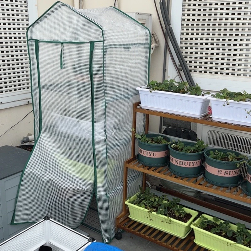 Outdoor Simple Garden Greenhouses Winter Home Succulent Greenhouse Flower Room Sunshine Insulation Warm Shed Garden Buildings
