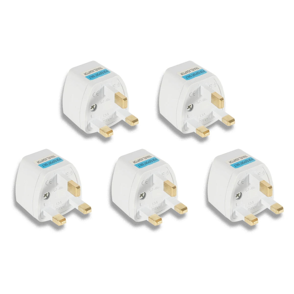 Universal Plug Adapter for UK, Singapore, and Malaysia - European/US/AU to British Power Converter for Travelers