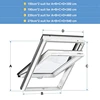 Roof Window Air Conditioning , White And Waterproof Window For Mobile Air Conditioners 4