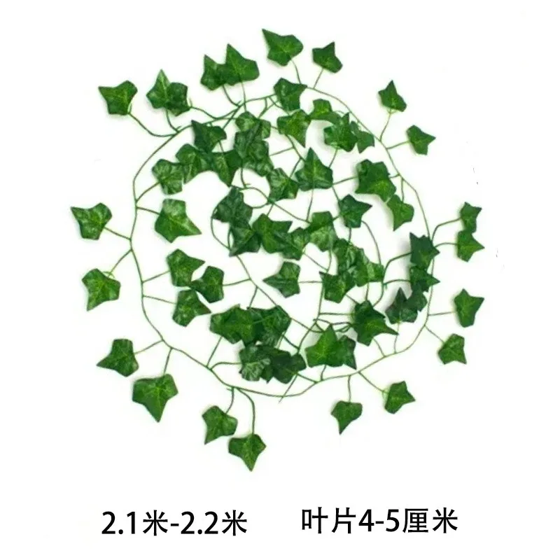 6pcs Artificial Hanging Plant Fake Vine Ivy Leaf Greenery Garland Garden Fence Exterior Decor