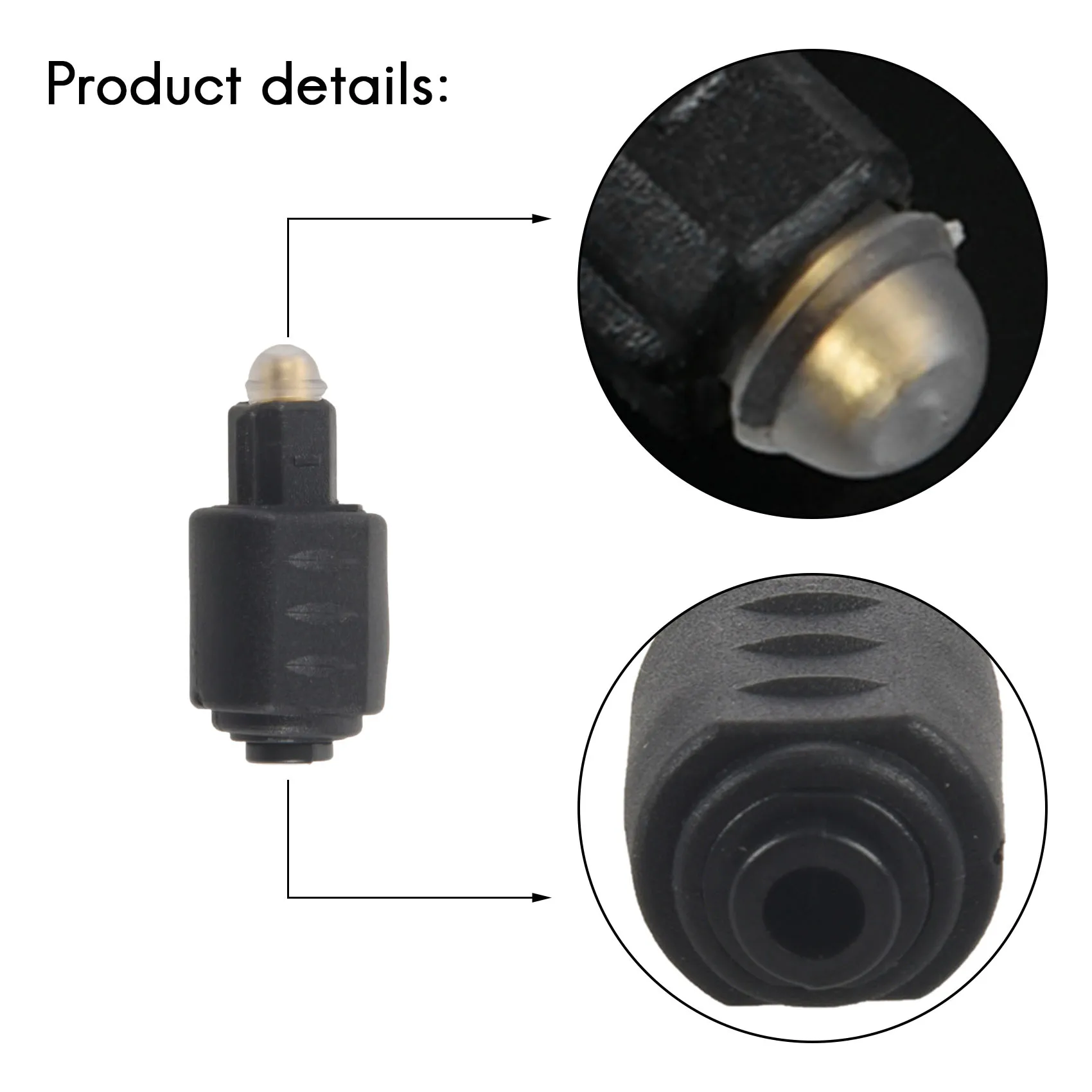 Mini Optical Audio Adapter 3.5MM Female Jack to Digital Toslink Male Plug for Amplifier