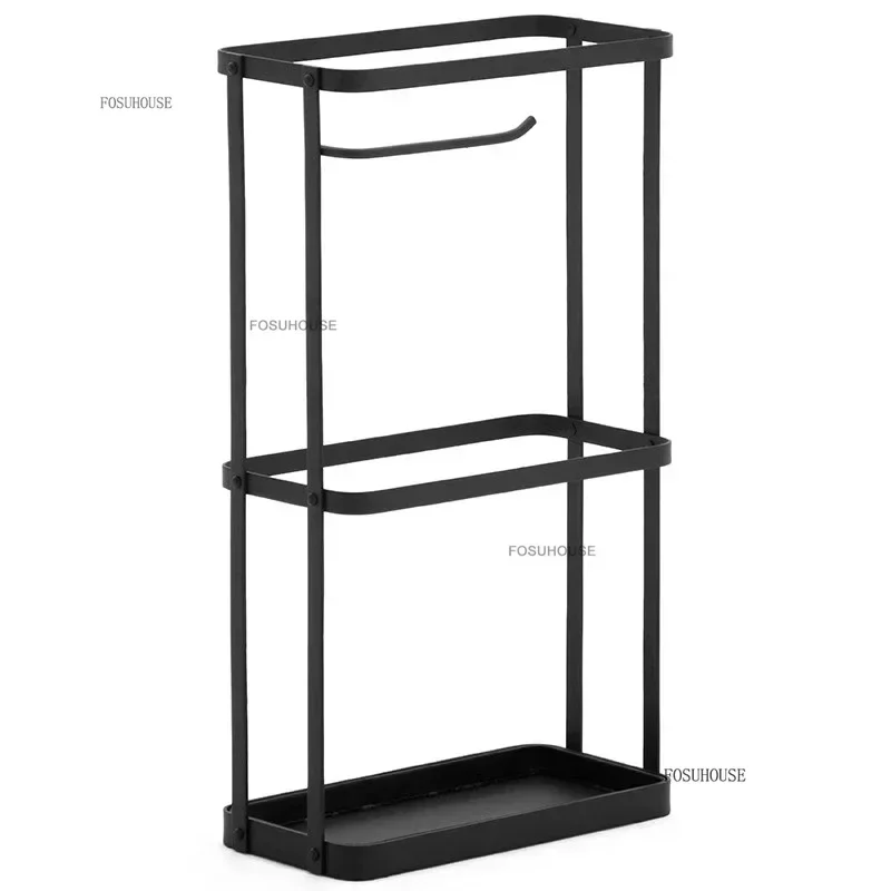 Nordic Iron Art Umbrella Stand Home Entrance Umbrella Storage Drain Rack Parasol Accessories Designer Hotel Lobby Stand