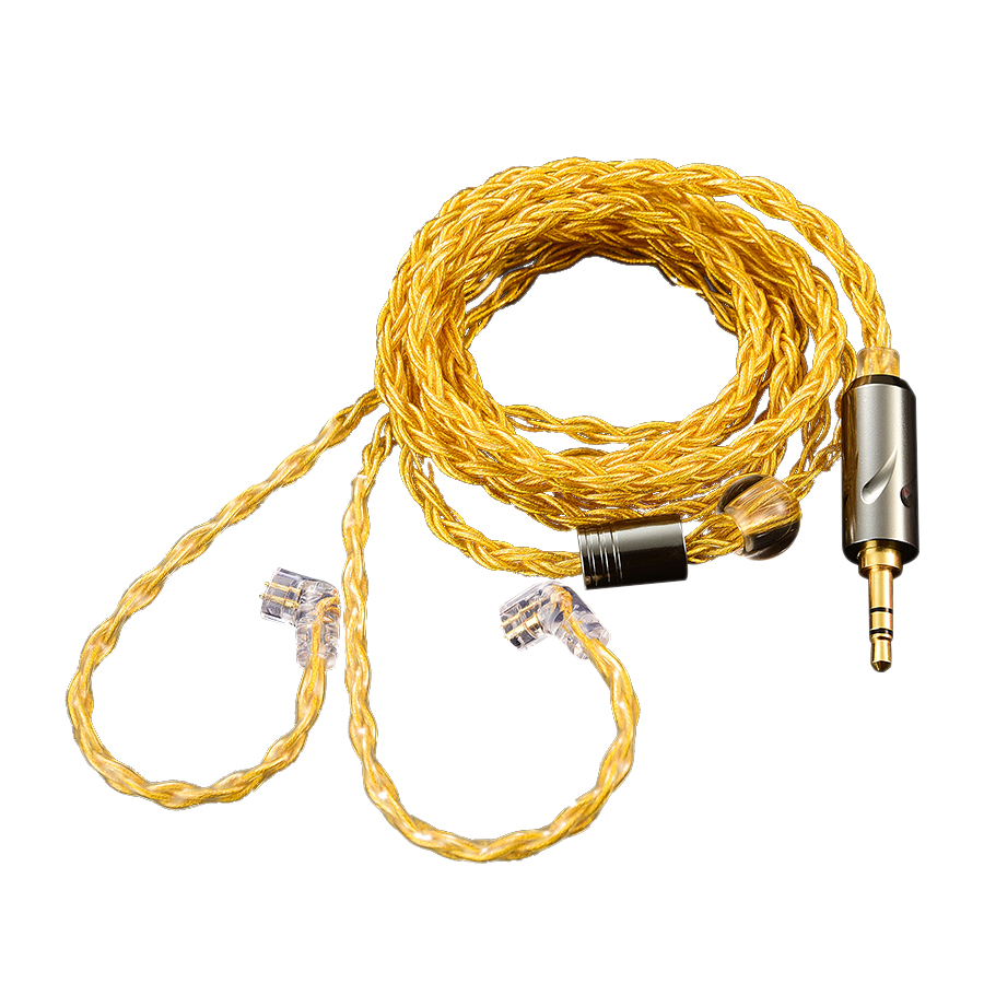 QKZ T1 Wired Headphone Cord 8-Strand Silver Plated Upgrade Cord 0.75MM 2Pin HiFi Earphone Update Cable 3.5MM Headset Accessories