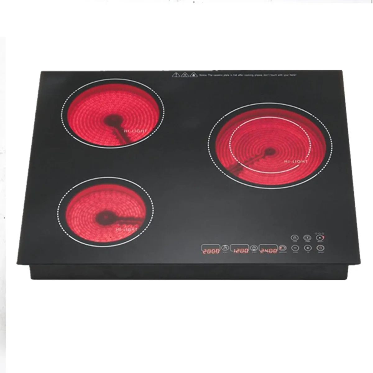 Embedded Cooktop Stove Electric Ceramic Cooker Threer-head Electric Stove Integrated  High Power Ceramic Cooker Hob cream style nail table and chair set combination embedded high power vacuum cleaner no leakage gray nail table and chair