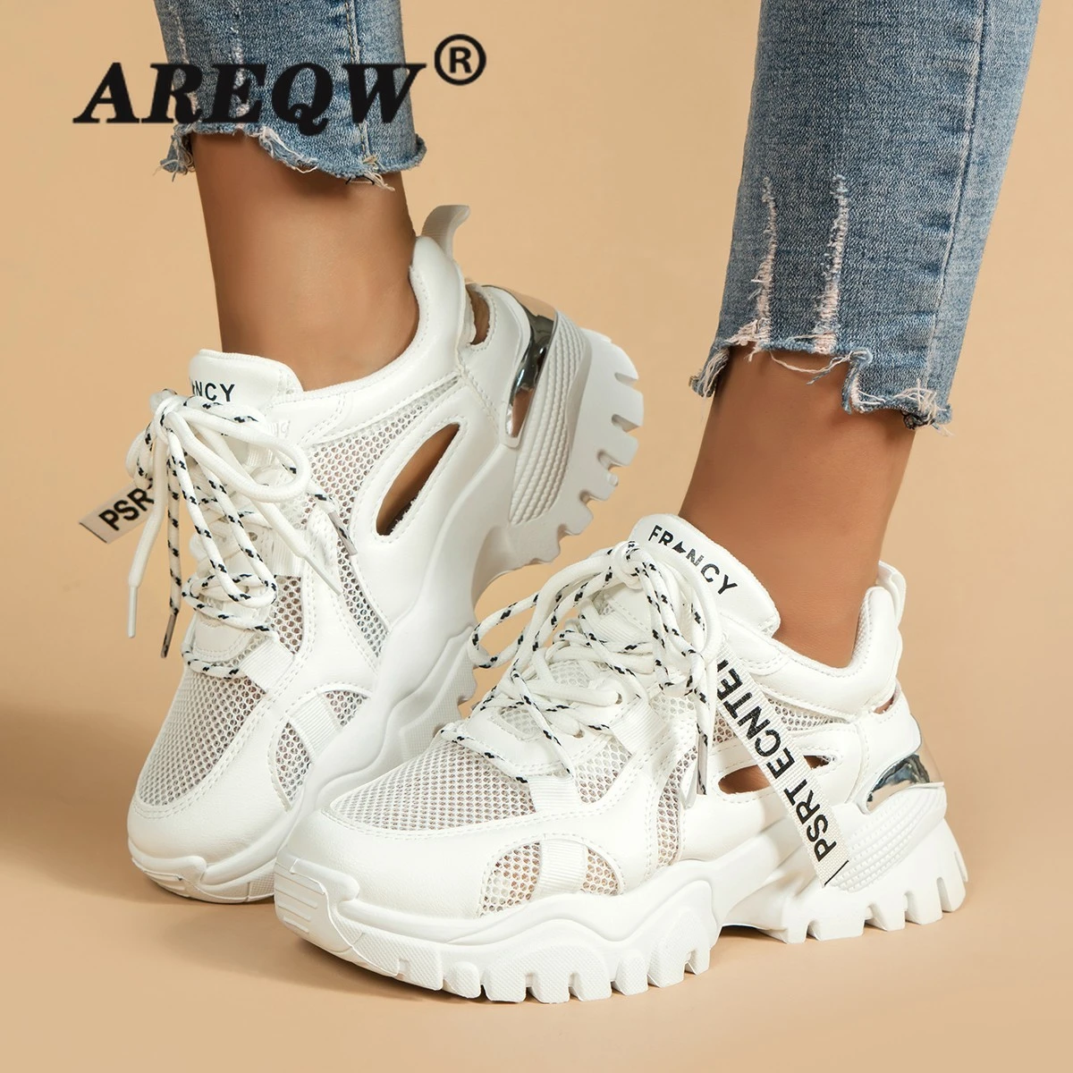 Designer Glitter Chunky Platform 2020 Casual Dad Shoes White Dames Sneakers Women Shoes Trainers Basket Chaussure Femme - Women's Vulcanize Shoes - AliExpress