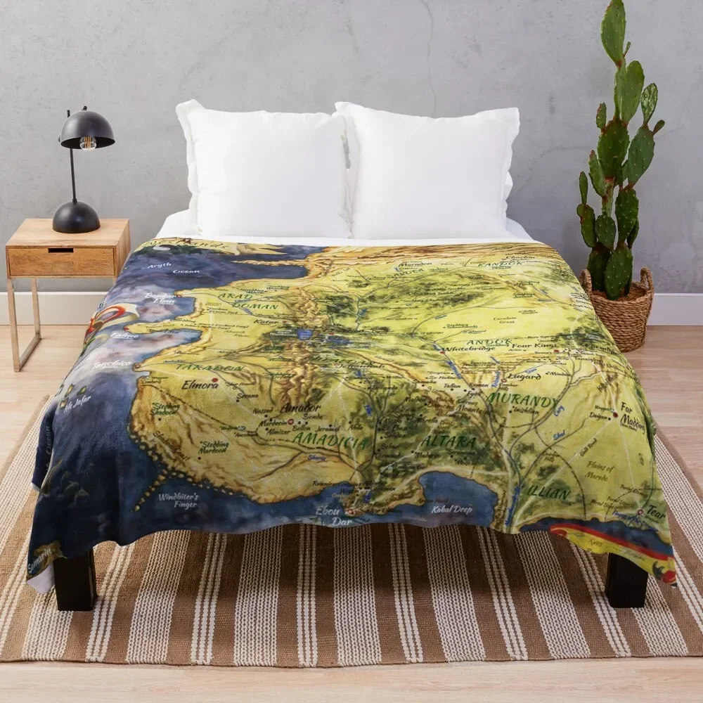 

Fantasy Wheel of Time Map Throw Blanket Luxury Throw Kid'S Flannel Fabric halloween Blankets