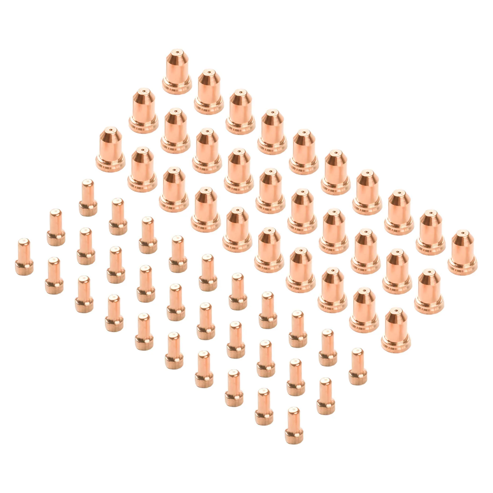 

60pcs PT-80/PT80/IPT-80 Plasma Cutter Torch Electrode 1.2mm Tips 52558 51311.12 Plasma Torch Nozzle 1311.12 WSP-061004