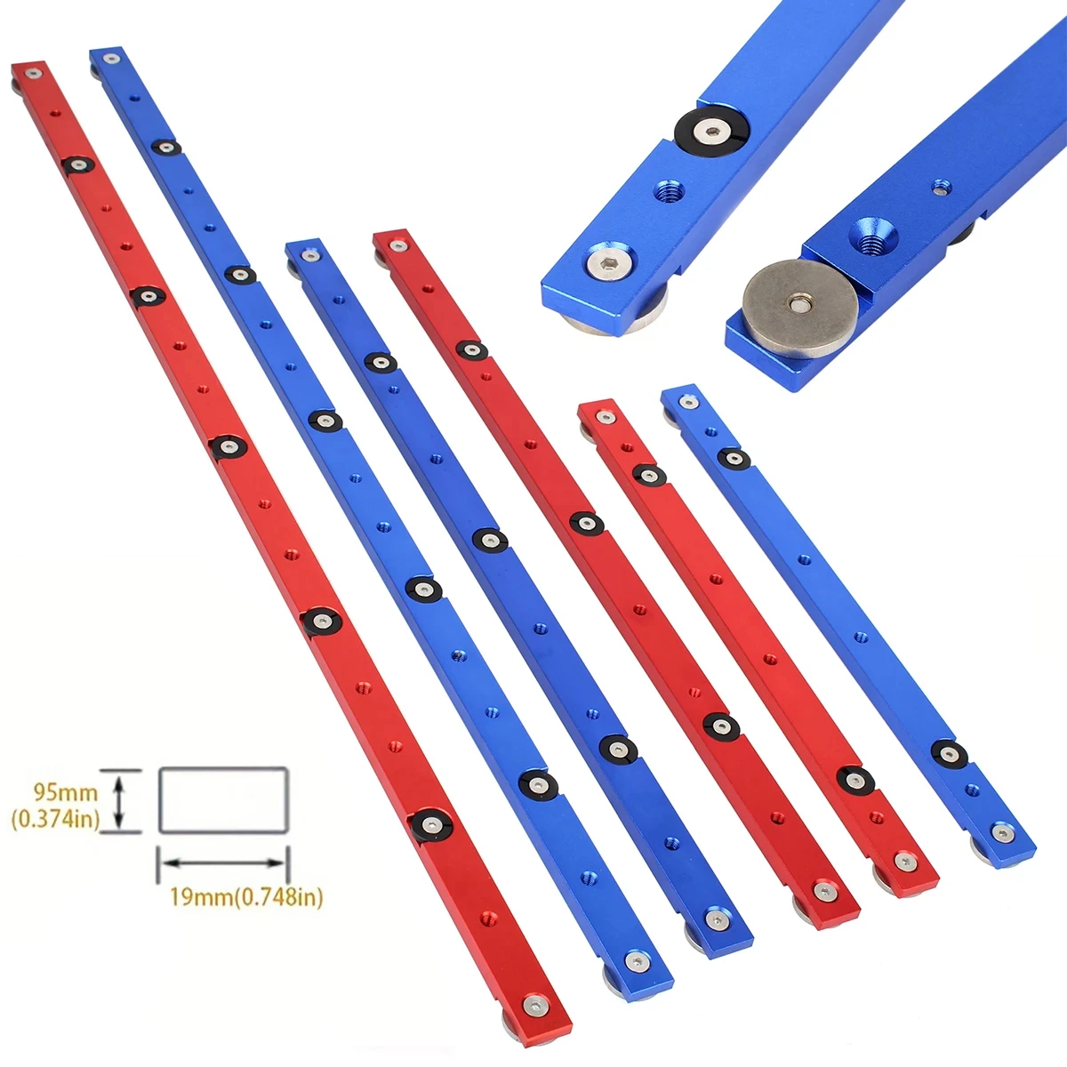 1Pc300450mmAluminiumAlloyMiterBarSliderTableSawMiterGauge