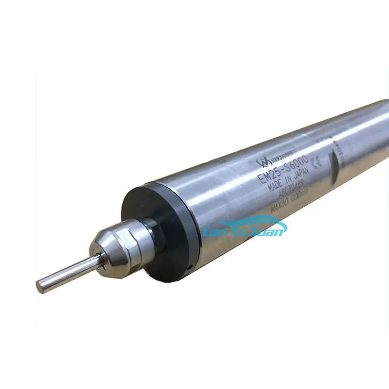 

EM25-S6000 CNC Spindle for Drilling, Milling and Grinding, Japan NakaniSHI Electric Spindle Precision High Speed Shaft