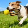 EVA Dog Rope - Attached Chew Resistant Ball, Interactive Tug - of - War Training Toy for Pets