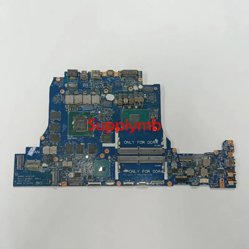 

CN-08WCKC 08WCKC 8WCKC BAP20 LA-D753P i7-7820HK CPU 8G RAM for Dell Alienware 15 R3/17 R4 NoteBook PC Laptop Motherboard Tested