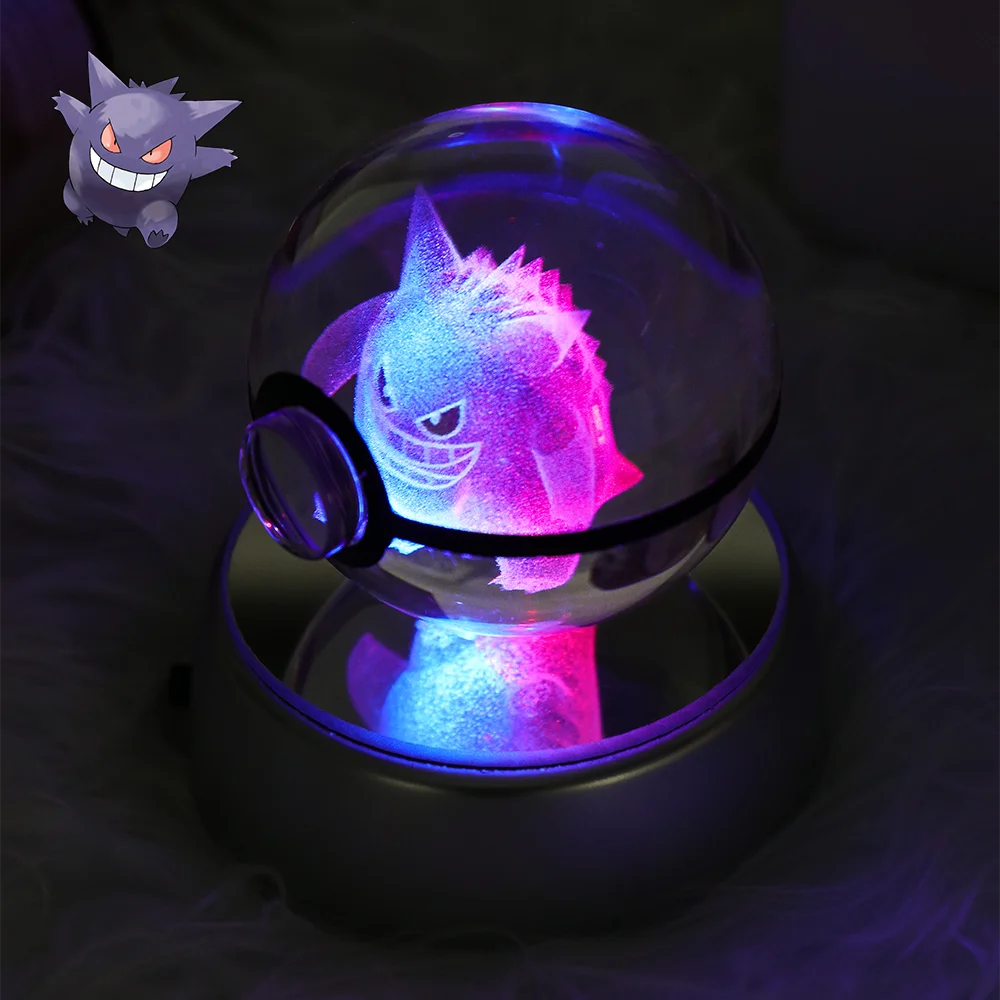 ポケットモンスター クリスタルボール イーブイ ミミッキュ ブラッキー 3D ☆新品未使用☆ ポケモン3Dクリスタルボール【ミミッキュ