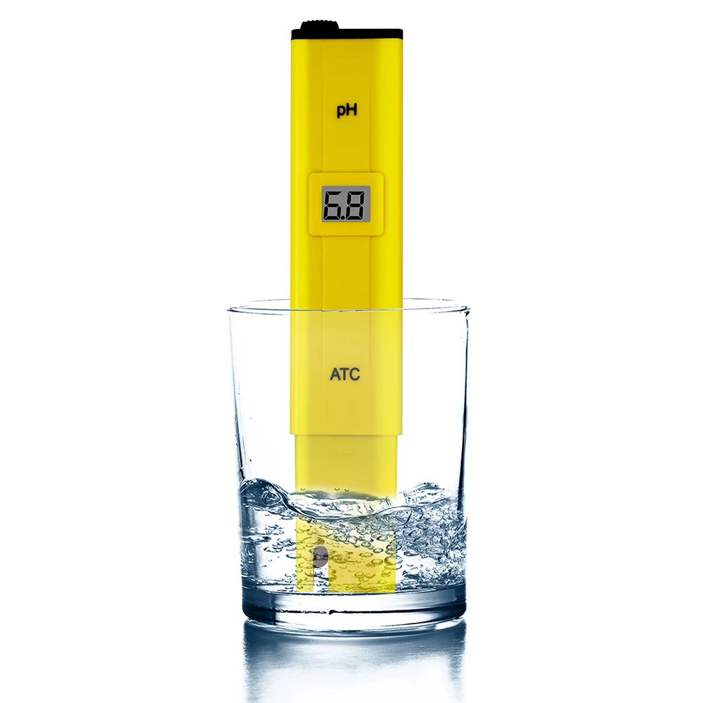 PH Meter PH Value Test Pen Portable Digital Water Quality Tester 0-14pH Pocket Water Detector for Aquarium Pool