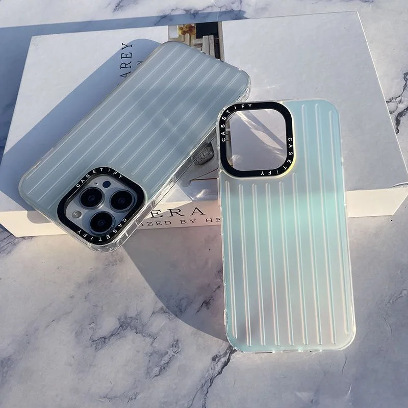 New Frosted 15 ProMax Laser Case Works With iPhone 11 12 13 14pro X XS XR 7 8 Apple Phone Case Gradient Hard PC Back Cover