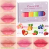 CmaaDU6 Color Fruity Single Lip Color Lip Balm PH Change Queen Mood Lasting Color Change Dark Light Lipstick Set 1