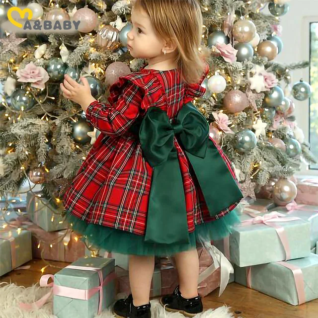 Dress Vestido De Arbol De Navidad Para NiÃ±a Navidad Niña Vestidos