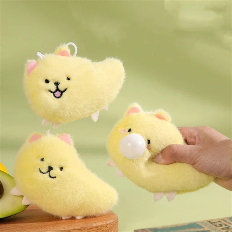 

Мини-манго с собакой и музыкальным брелоком, пушистый мультяшный брелок для мальчиков, рюкзак для девочек, подвеска, украшение