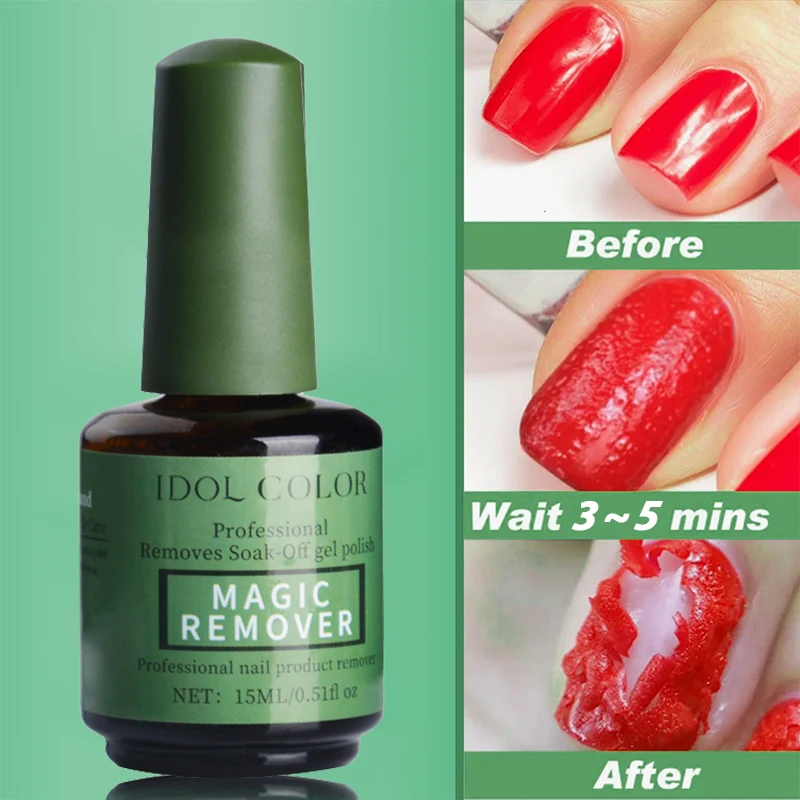 15ml Burst Remove Gel Magic Remover Nail Gel Polish Fast Gentle Clean Nail Degreaser For Semi Permanent UV Mancure Art nail polish remover,nail gel remover,nail debonder