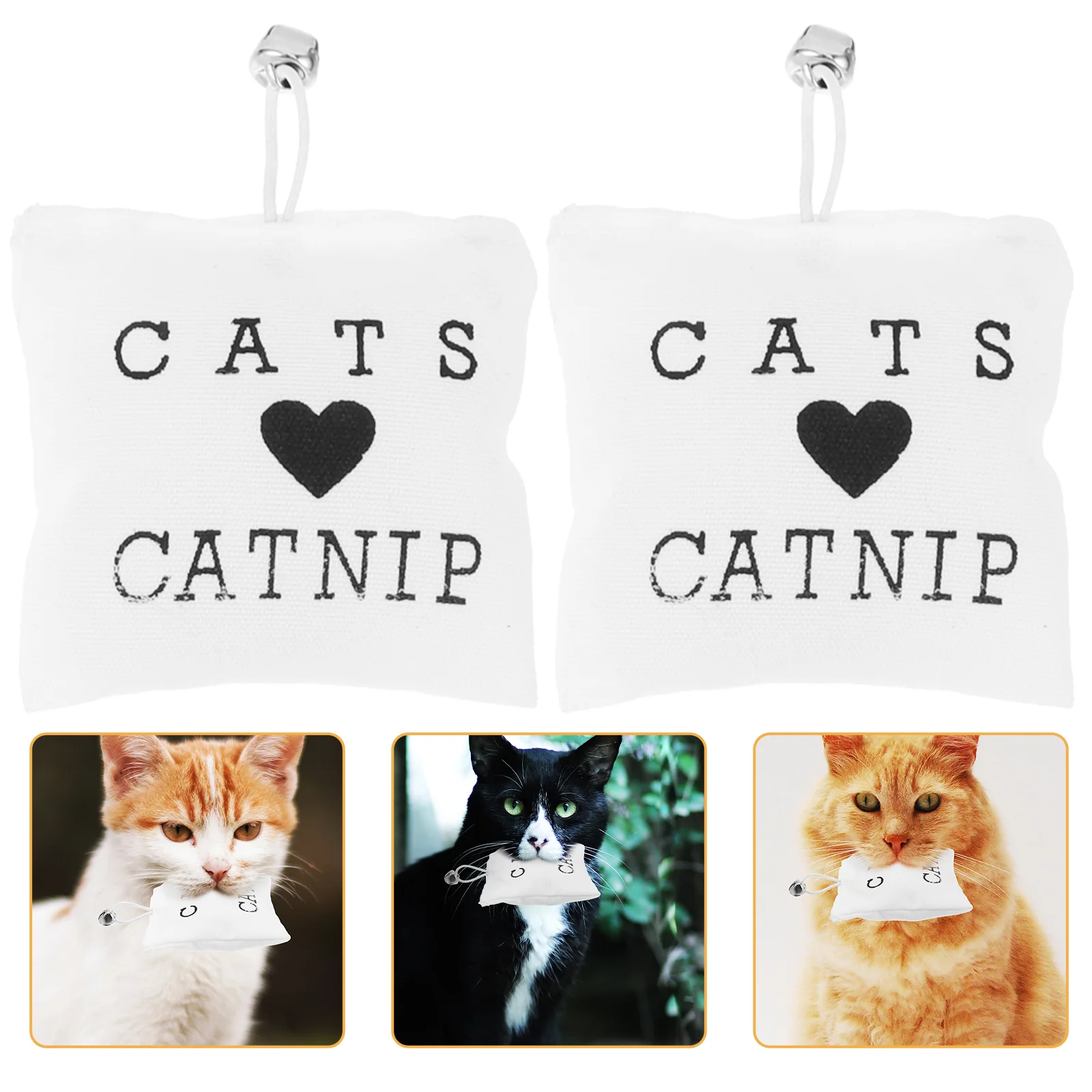 

3pcs 7x6cm Catnip Sack Grab Cat Nip Toys for Cat Playing (Random Style)