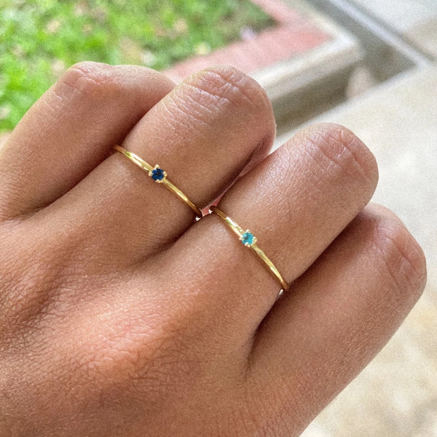 Women's Wedding Engagement Finger Rings Gold Color Zirconia