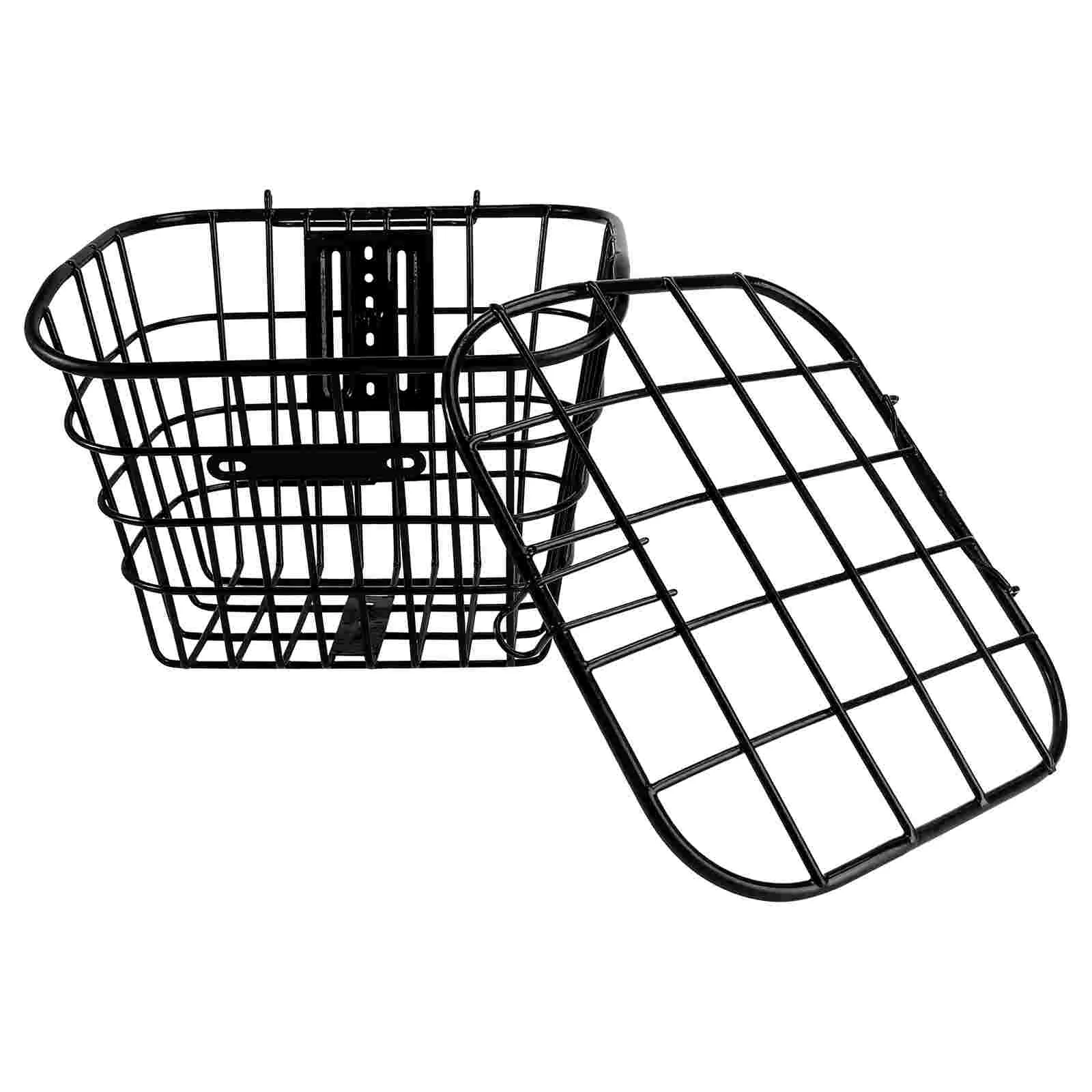 

Bicycle Folding Basket For Kids Electric Vehicle Hamper Simple Container Stainless Steel Child Rack Shelf