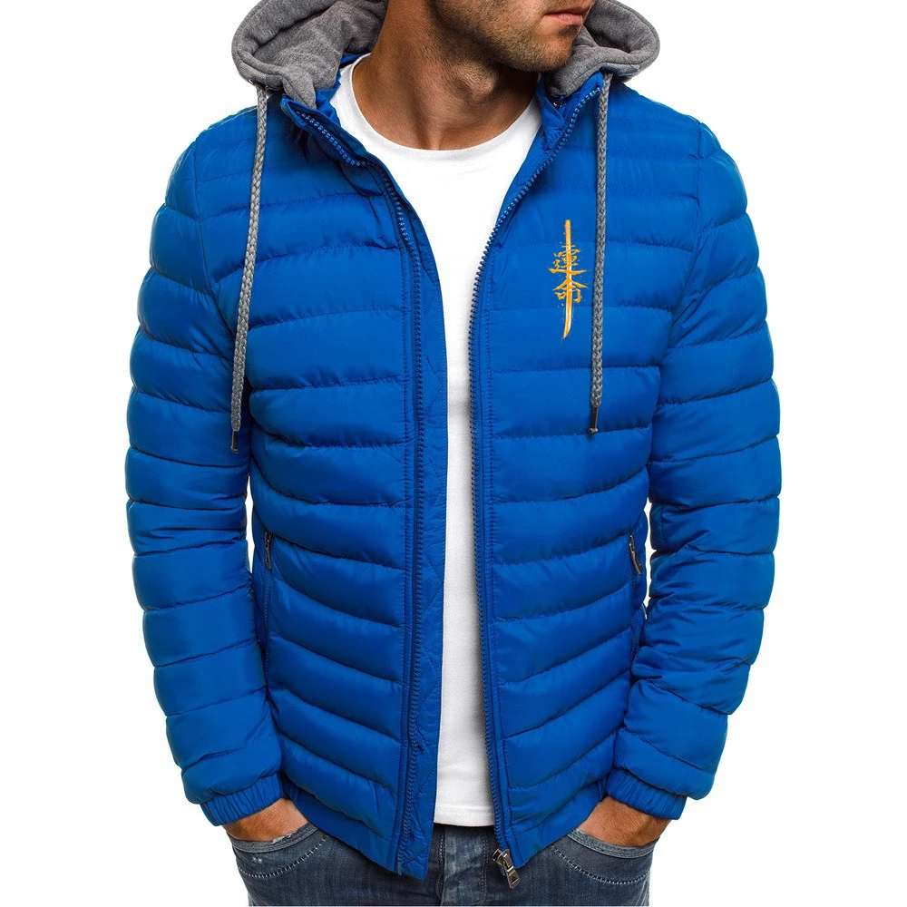 Cotton Padded Seven Color Hoodie Jacket for Men