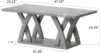 Coffee Table with Shelf, Wood Coffee Table for Living Room, Open Display Area,47” Grey 2