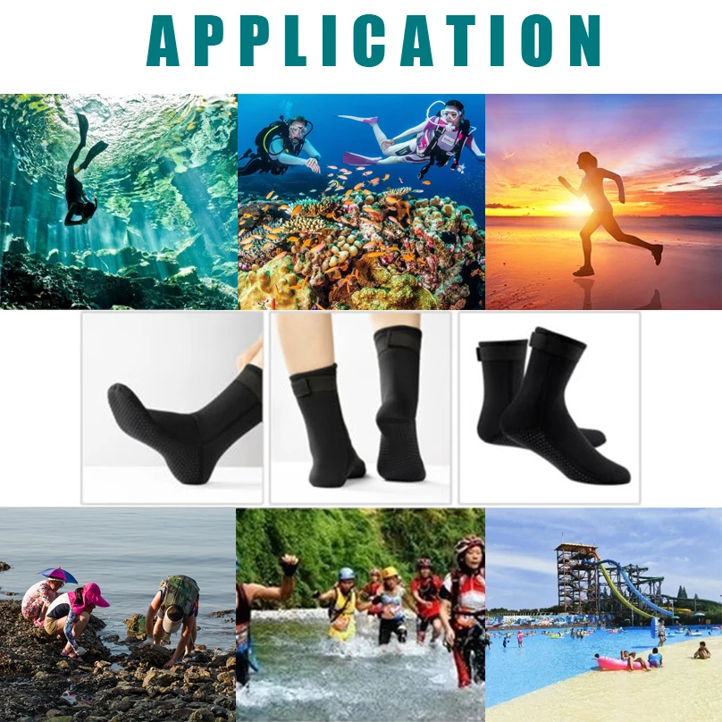 Swimming Fins Beach Volleyball Socks Neoprene Socks Non-slip Surfing Elasticity Boots Snorkeling Scuba Diving 3mm Wetsuit Shoes