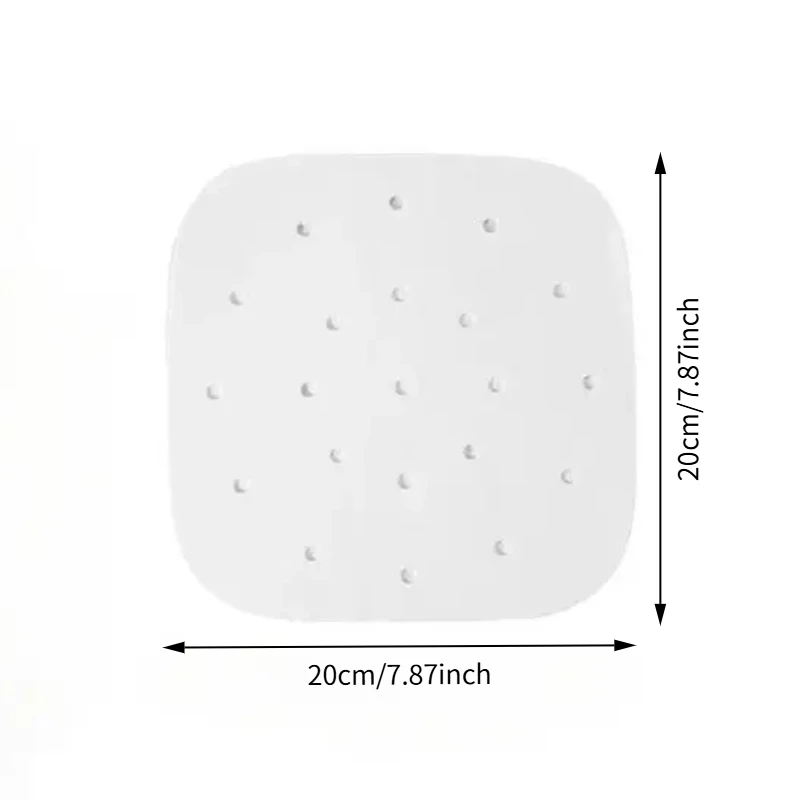 Pack of 50 Non-Stick Square Air Fryer and Oven Parchment Paper Liners