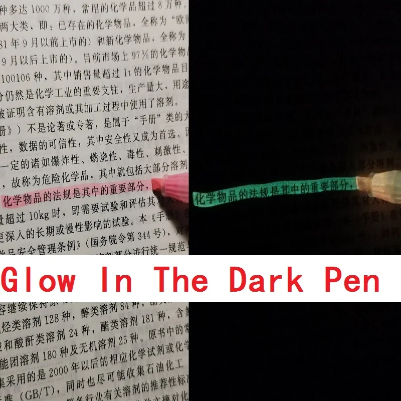 1PC New DIY Waterbase Luminous Paint Fluorescent Marker Glow In The Dark Pen Christmas Gift Decoration Fabric(BUY 2 Get 1 Free) |