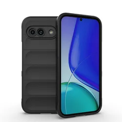 Flexible Silicone Shockproof Protective Phone Case Cover - Google Pixel 10a (Black)