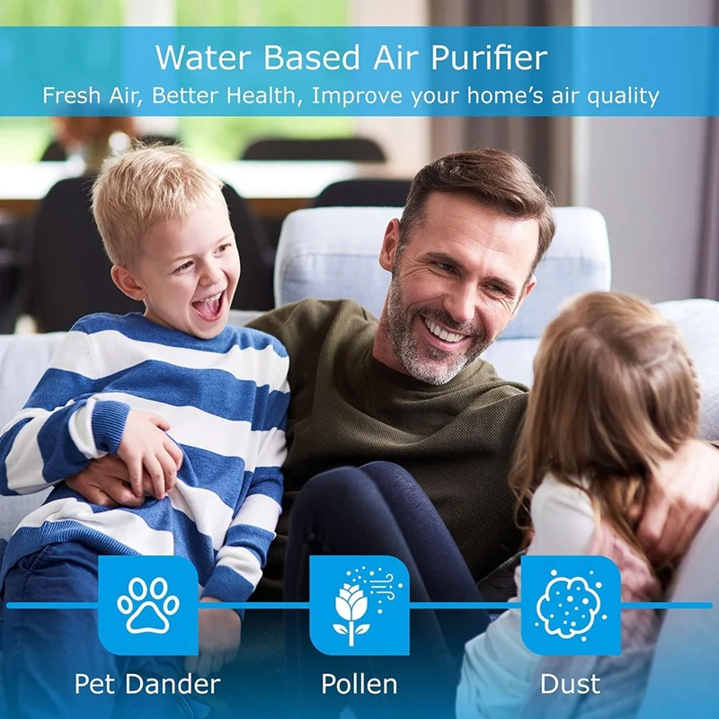 Air Purifier,Water Filter Air Purifier For Home And Office, Essential Oil Diffuser,Small Air Purifier 4