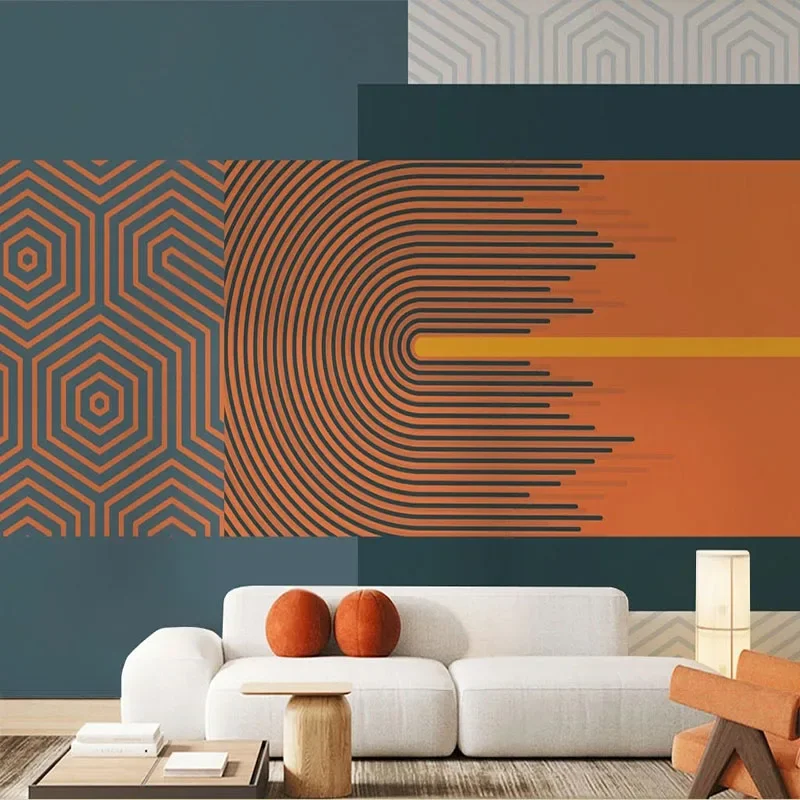 Personalizado Mural 3d Papel de Parede Moderno e Minimalista Abstrato Geométrico Morandi Sala Arte Pintura Mural Tapiz