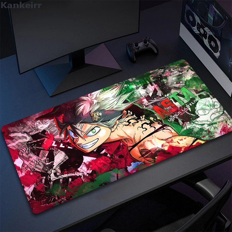 

Anime Black Clover Large Mouse Pads Computer Laptop Gamer Pad PC Gaming Office Accessories Desk Mats Cartoon Xxl Mousepad 80X30