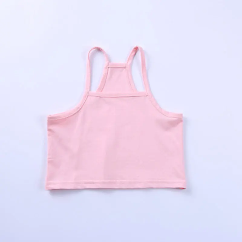 Multicolor 3 Pack Girls Vest 100% Cotton Summer Top Sleeveless Undershirts Kids Soft Breathable Underwear Cami Vest Comfortable Loungewear Tank Tops Plain Solid Color Basic Layer Tops 12-24 Months