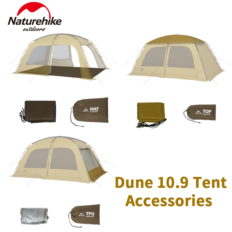 Camping tent Naturehike Dune 10.9 dome tent accessories floor mat TPU door top cover footprint double layer outdoor camping equipment tool