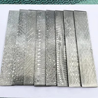 1piece New Pattern Damascus Steel for DIY Knife Making Material VG10 Sandwich Steel Knife Blade Blank Has Been Heat Treatment 1