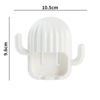 ที่ใส่แปรงสีฟันกระบองเพชรชั้นวางของจัดระเบียบครัวเรือนห้องน้ำชั้นวางของในห้องน้ำชั้นระบายน้ำ 11